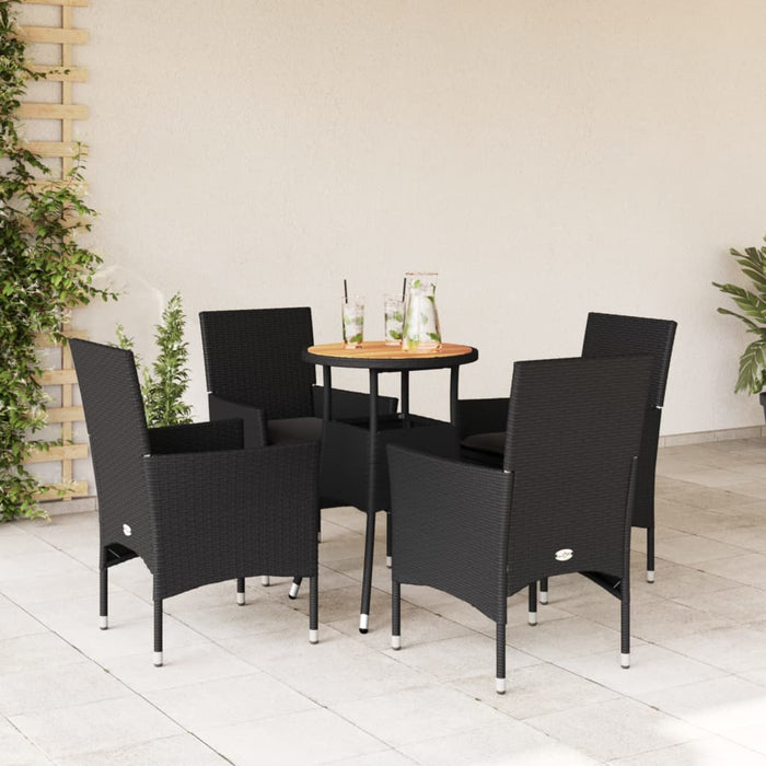 Tuinset Met Kussens Poly Rattan En Acaciahout