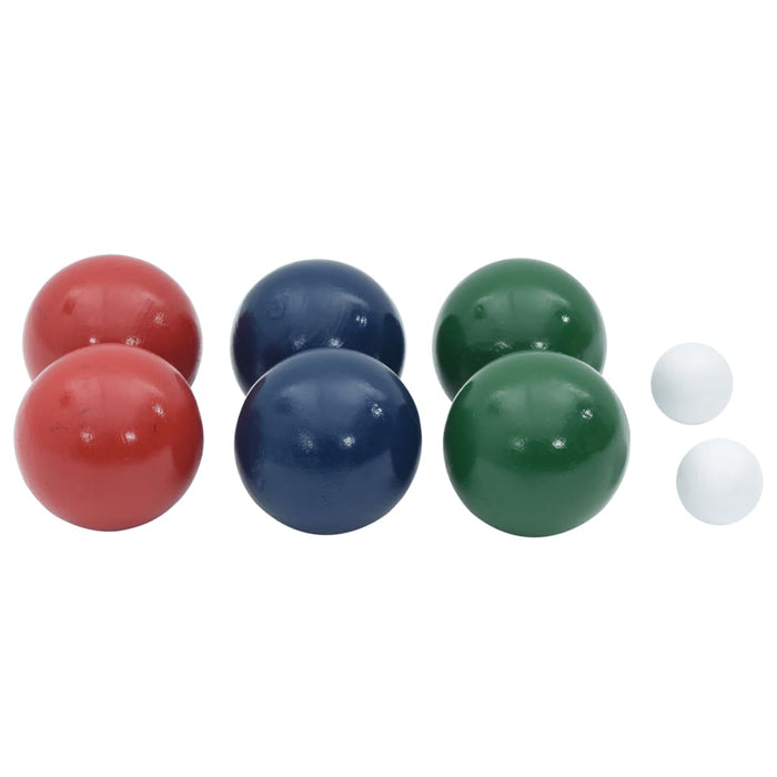 8-Delige Jeu De Boules Ballenset En Draagtas Massief Grenenhout