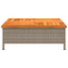 Tuintafel 70X70X25 Cm Poly Rattan En Acaciahout