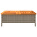 Tuintafel 70X70X25 Cm Poly Rattan En Acaciahout