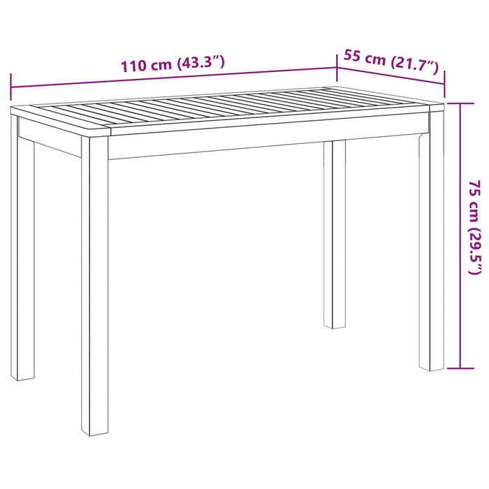 Tuinset Massief Acaciahout