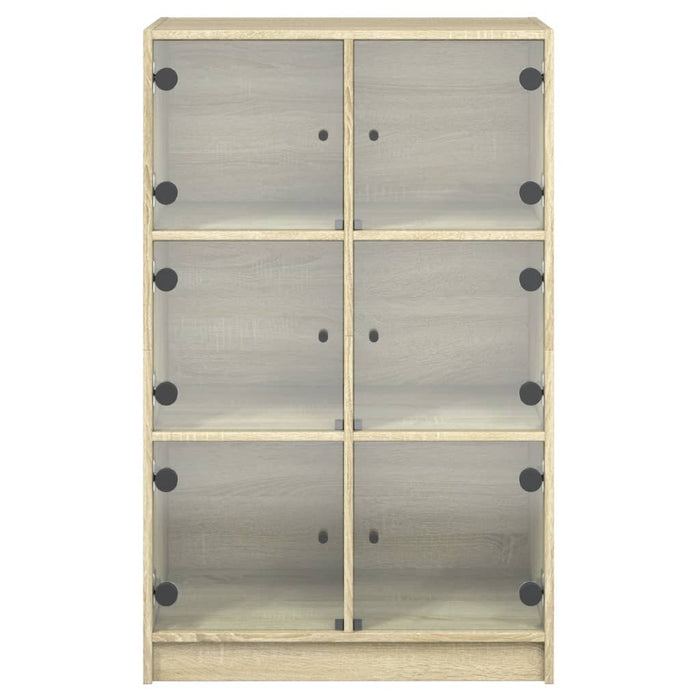 Hoge Kast Met Deuren 68X37X109 Cm Bewerkt Hout Sonoma Eiken