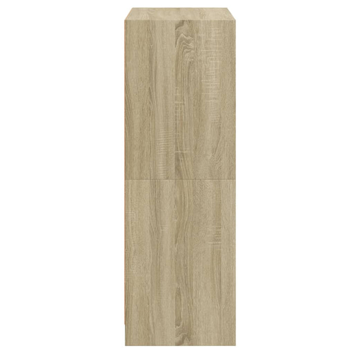 Hoge Kast Met Deuren 68X37X109 Cm Bewerkt Hout Sonoma Eiken