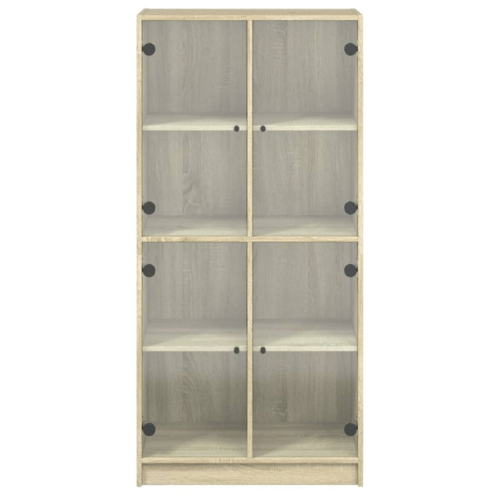 Hoge Kast Met Deuren 68X37X142 Cm Bewerkt Hout Sonoma Eiken