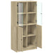 Hoge Kast Met Deuren 68X37X142 Cm Bewerkt Hout Sonoma Eiken