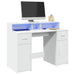 Bureau Met Led-Verlichting Hout Kleur