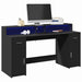 Bureau Met Led-Verlichting Hout Kleur