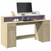 Bureau Met Led-Verlichting Hout Kleur