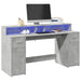 Bureau Met Led-Verlichting Hout Kleur