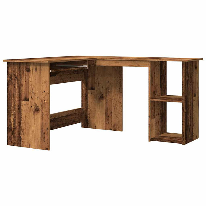 Hoekbureau 120X140X75 Cm Bewerkt Hout Kleurig