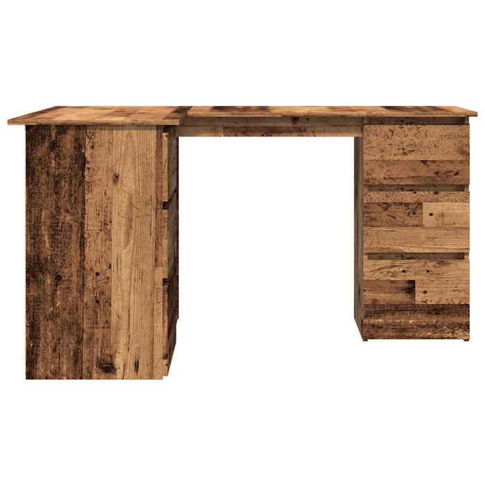 Hoekbureau 145X100X76 Cm Bewerkt Hout Kleurig