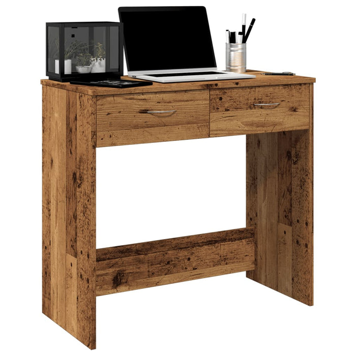 Bureau 80X40X75 Cm Bewerkt Hout Kleurig