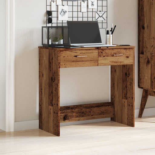 Bureau 80X40X75 Cm Bewerkt Hout Kleurig