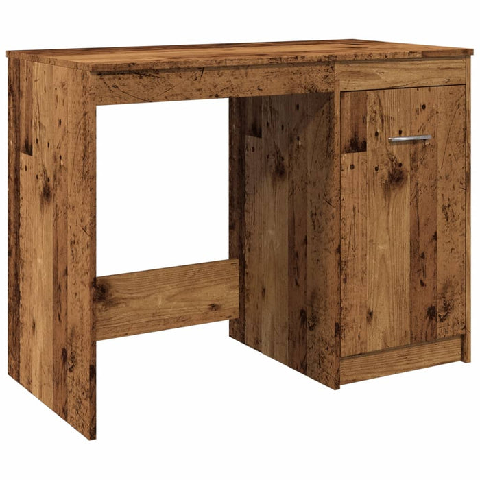 Bureau 100X50X76 Cm Bewerkt Hout Kleurig