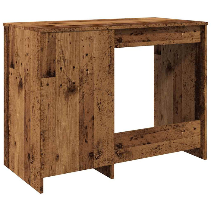 Bureau 100X50X76 Cm Bewerkt Hout Kleurig