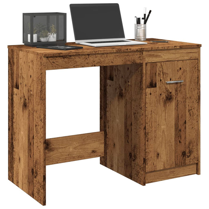 Bureau 100X50X76 Cm Bewerkt Hout Kleurig