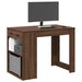 Bureau Met Lade En Plank 102X62X77,5 Cm Hout Artisanaal Eiken