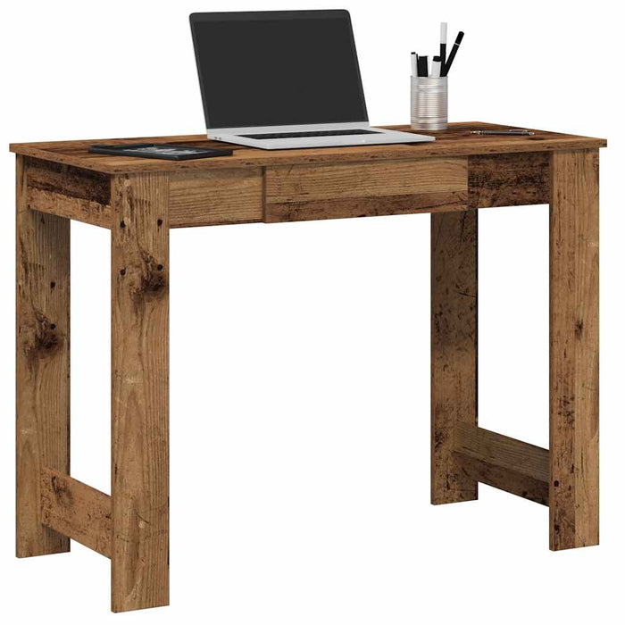 Bureau 100X45X75 Cm Bewerkt Hout Eikenkleurig