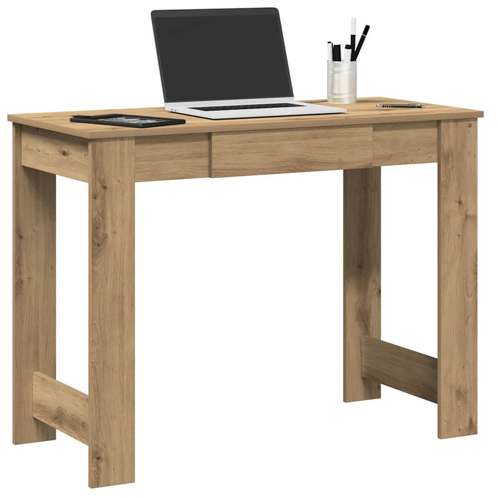 Bureau 100X45X75 Cm Bewerkt Hout Eikenkleurig