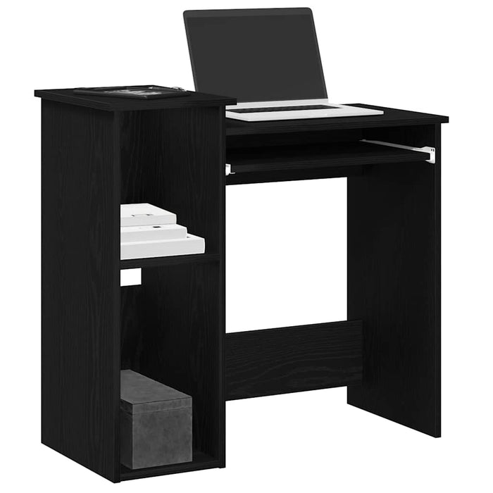 Bureau Met Schappen 84X40X78 Cm Bewerkt Hout