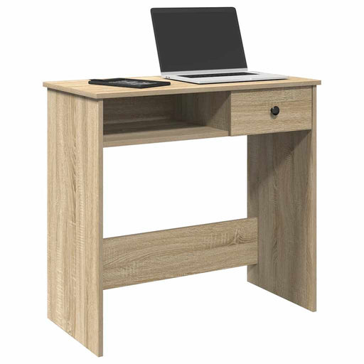 Bureau 80X40X75 Cm Bewerkt Hout Kleurig