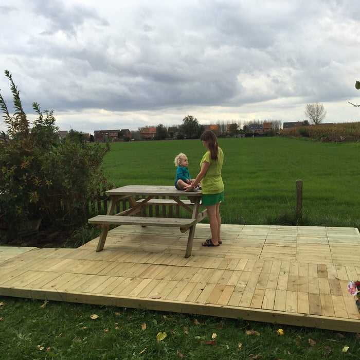 6-PACK - Picknicktafel 140 cm KING ® 2 de Keuze