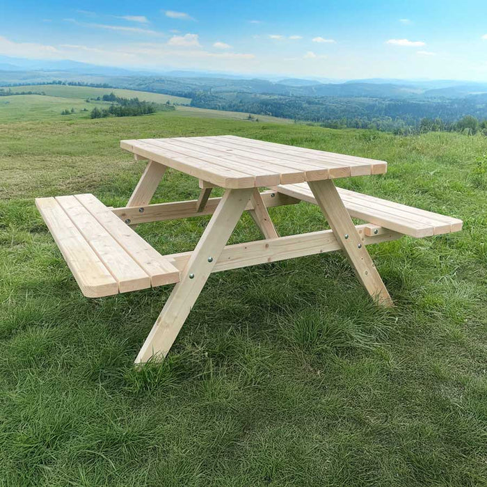 Table de pique-nique 150 cm KING ® / 4cm d'épaisseur