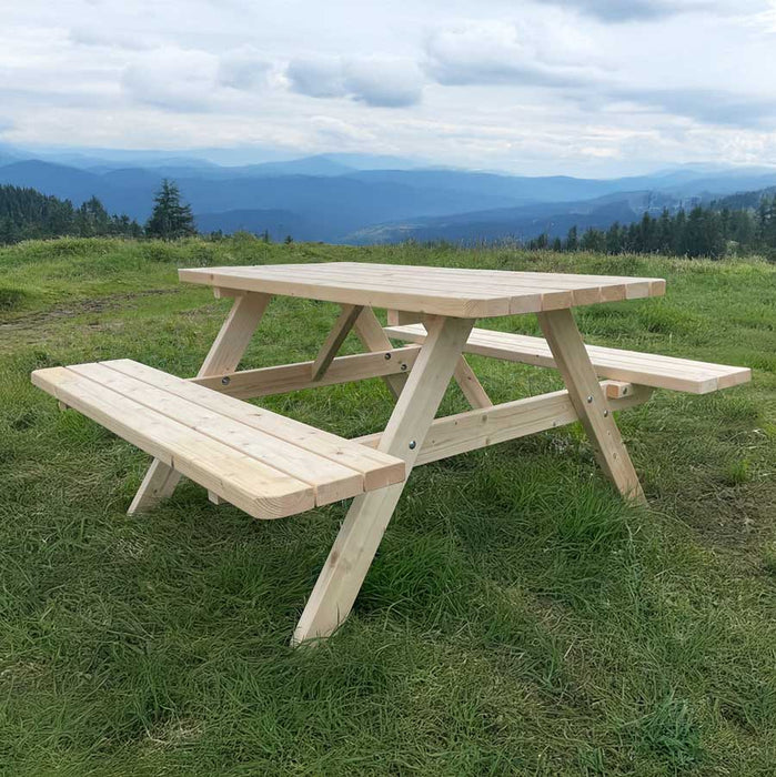 Table de pique-nique 150 cm KING ® / 4cm d'épaisseur