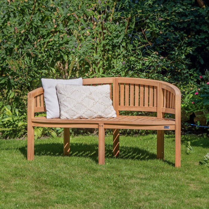 Teak-Gartenbank Banane 150 cm