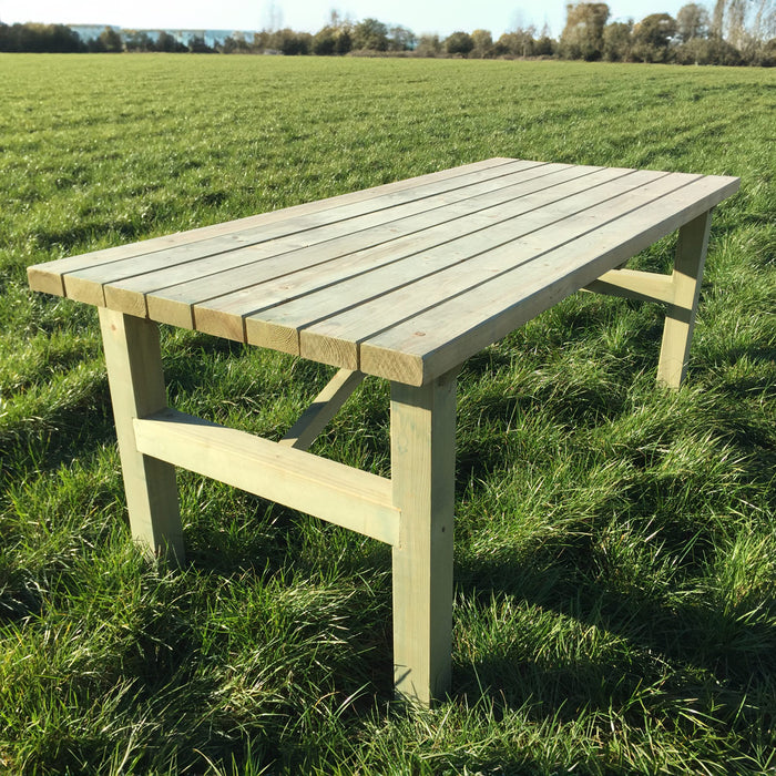 1 stuk - Vuren Houten Tuintafel 200 cm KING® Charles - 2de keuze