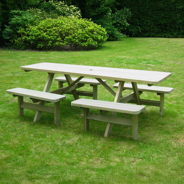 Family Picknicktafel 240 cm comfort KING ® / 4 cm dikte - tweede keuze