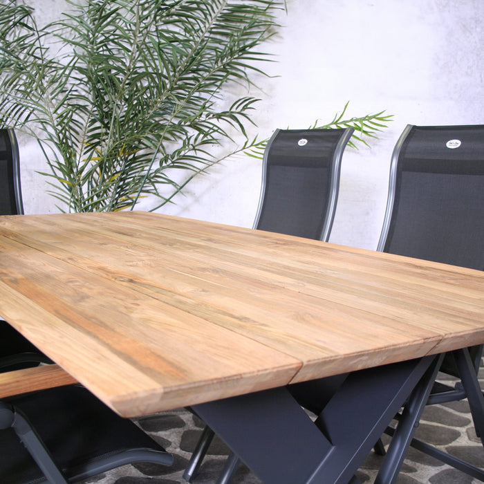 Tuintafel Hamilton Teak 220 cm