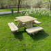 KING &#174; Vierkante Picknicktafel voor Kleuters (ECO)