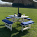 Picknicktafel kussen marine blauw 57cm