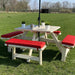 Picknicktafel kussen rood 57cm