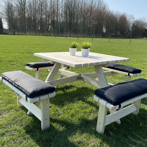 Picknicktafel kussen zwart 57cm