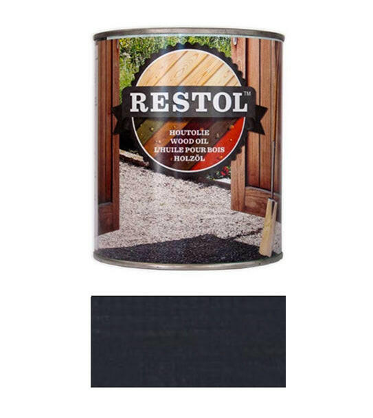 RESTOL HUILE BOIS ANTHRACITE (1 litre)