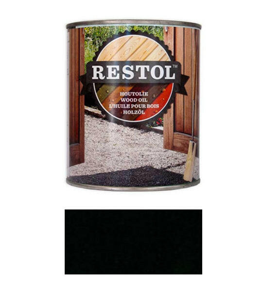 RESTOL BOIS HUILE EBBENZWART (1 litre)