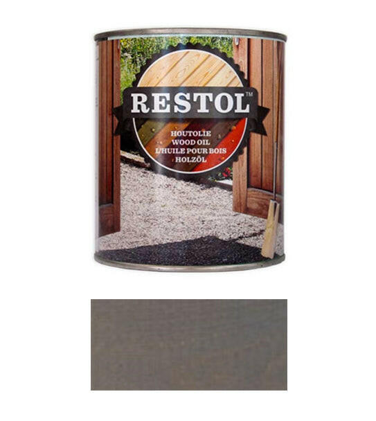 RESTOL HUILE BOIS GRIS CLAIR (1 litre)