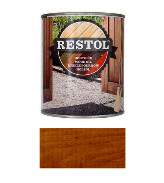 RESTOL HUILE BOIS MARRON NOIX (1 litre)